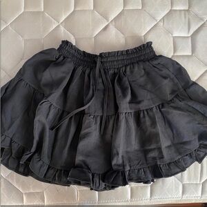 Black Ruffled Skirt